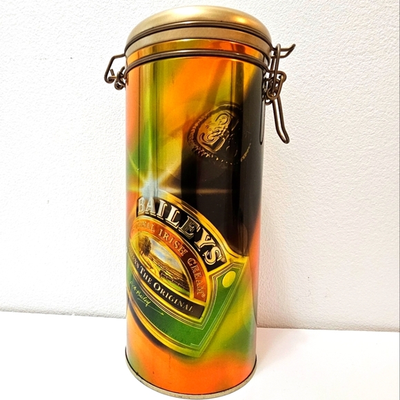 Vintage Baileys Original Irish Cream Metal Tin Canister - Picture 7 of 13
